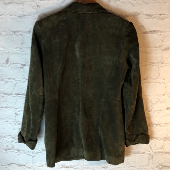 PRETTY FACE OLIVE GREEN LEATHER JACKET - Picture 2 of 7